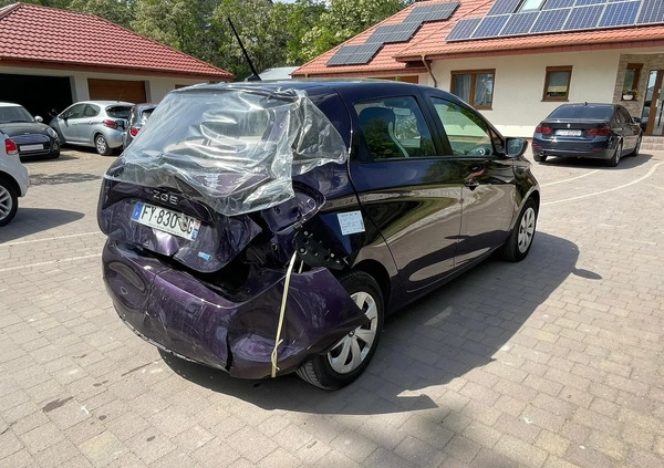 Renault Zoe cena 45700 przebieg: 43000, rok produkcji 2021 z Zielonka małe 22
